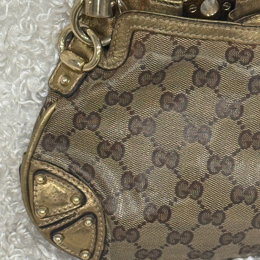 Gucci Indi Mini Brown and Gold Women's Handbag - Picture 6 of 14